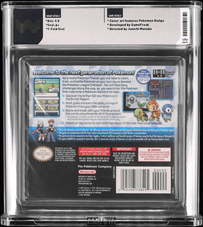 2007 POKEMON DIAMOND VERSION NINTENDO DS WATA 9.8 A+ SEALED